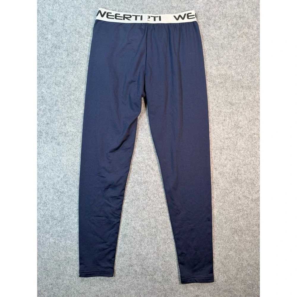 WEERTI Mens Thermal Compression Leggings Navy Blue Base Layer Size M